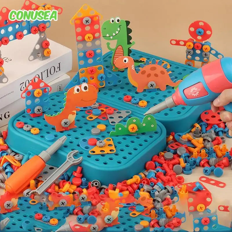 Pretend Play Drill Toys Set – Electric Drill Assembly Puzzle for Kids